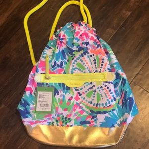 Lilly Pulitzer beach backpack